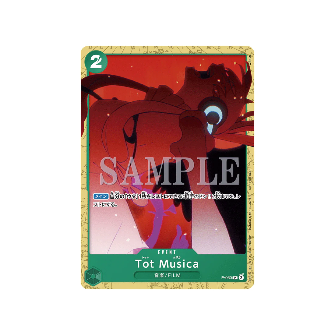 Carte One Piece Jeu De Cartes One Piece Encore Pack P-060 : Tot Musica