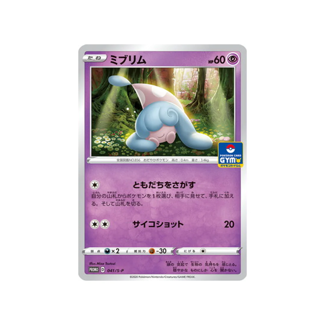 Carte Pokémon Carte Promo Épée et Bouclier S-P 041/S-P : Bibichut