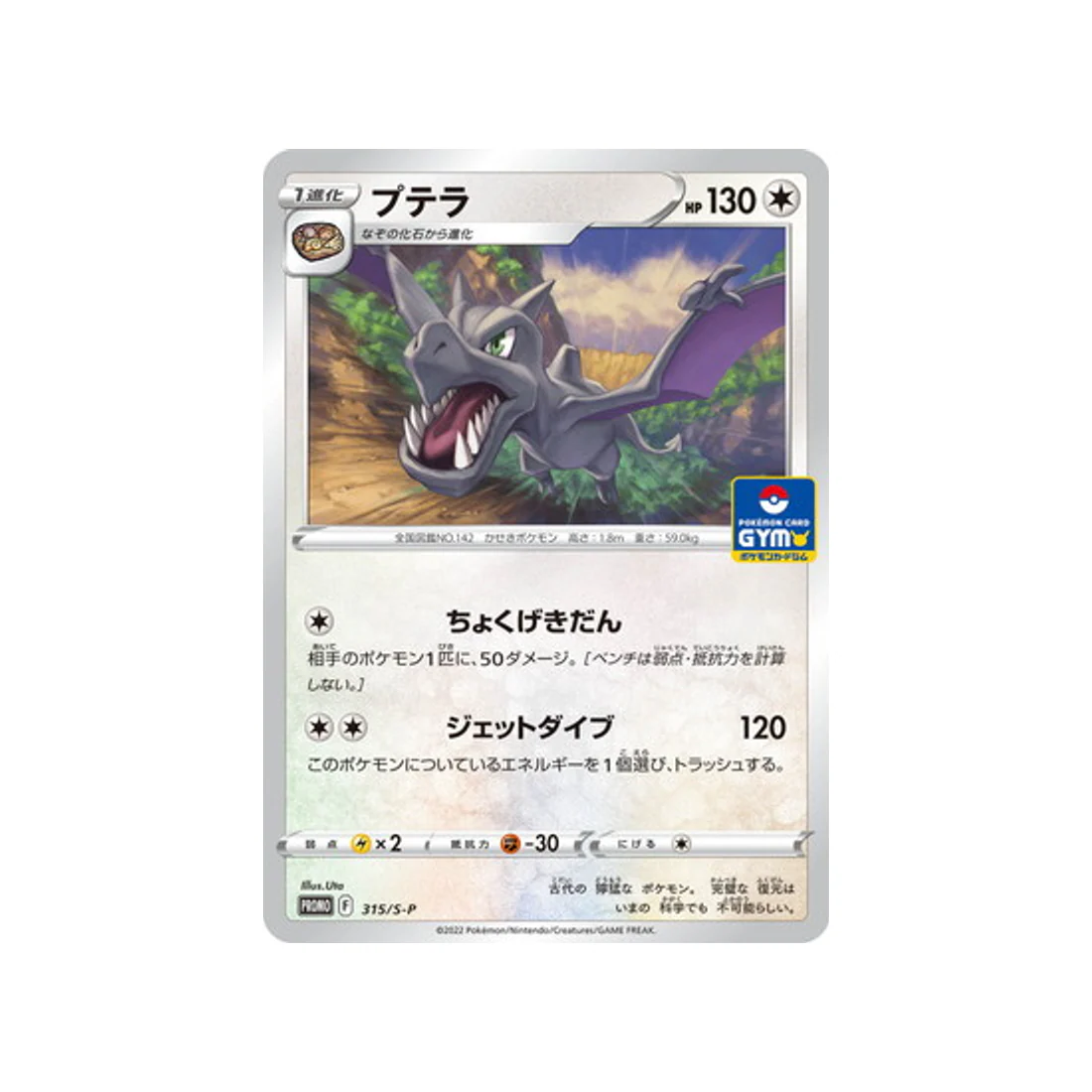 Carte Pokémon Carte Promo Épée et Bouclier S-P 315/S-P : Ptéra