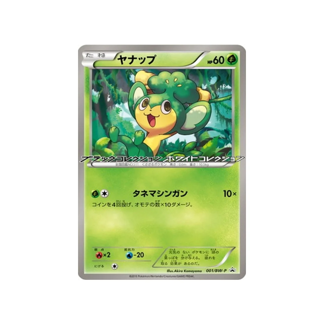 Carte Pokémon Carte Promo Noir & Blanc BW-P 001/BW-P : Feuillajou
