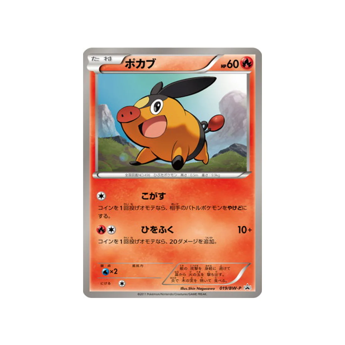 Carte Pokémon Carte Promo Noir & Blanc BW-P 019/BW-P : Gruikui