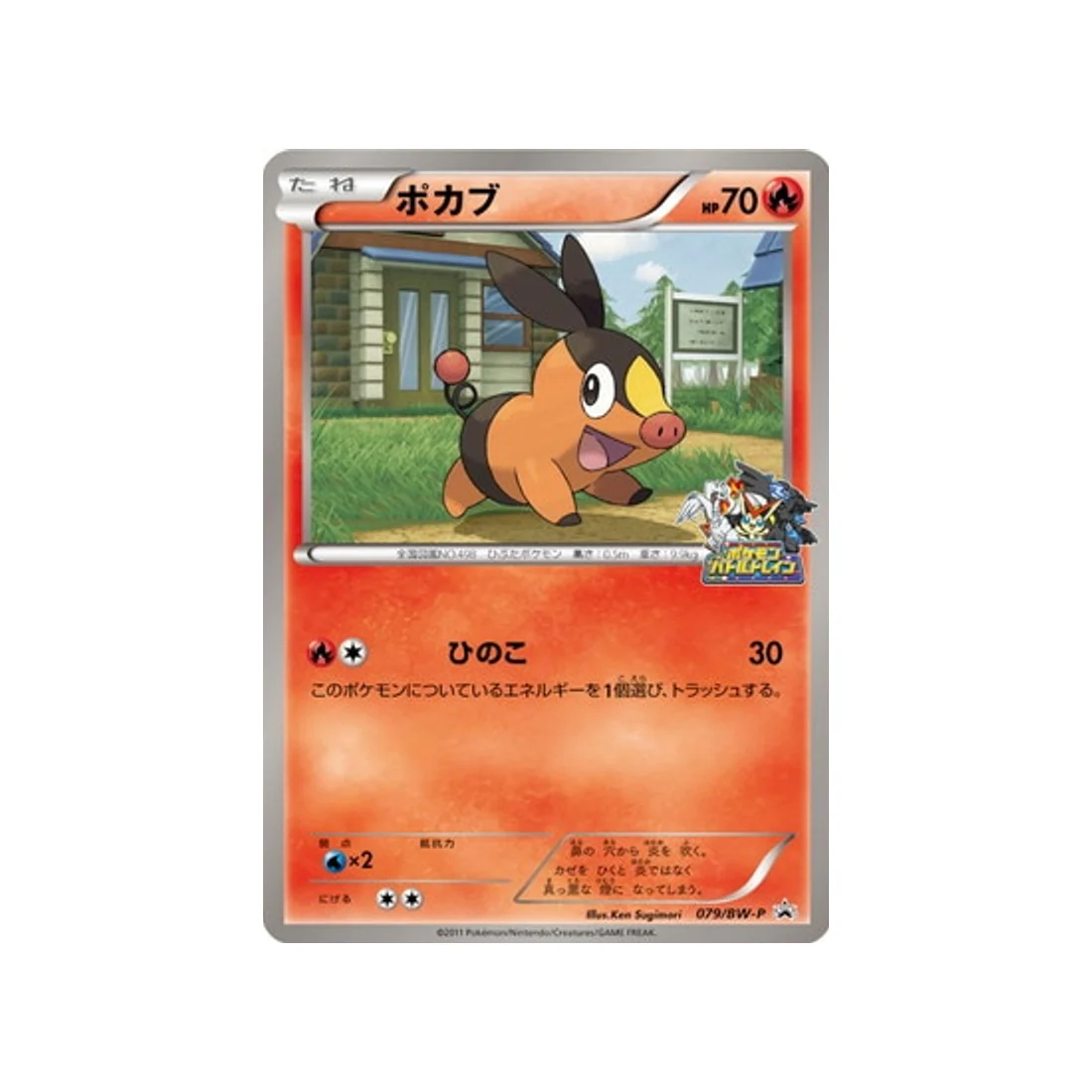 Carte Pokémon Carte Promo Noir & Blanc BW-P 079/BW-P : Gruikui