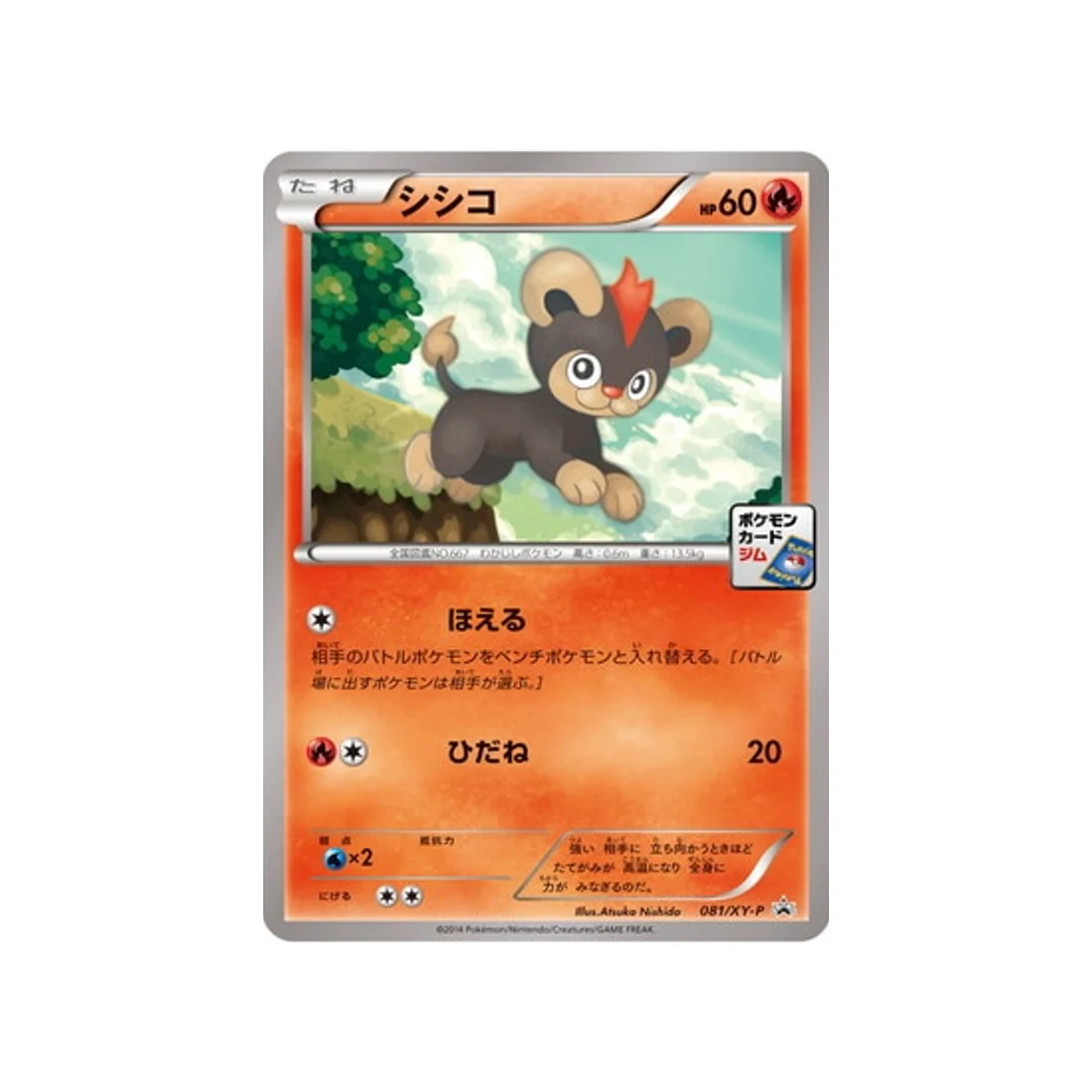 Carte Pokémon Carte Promo XY XY-P 081/XY-P : Hélionceau