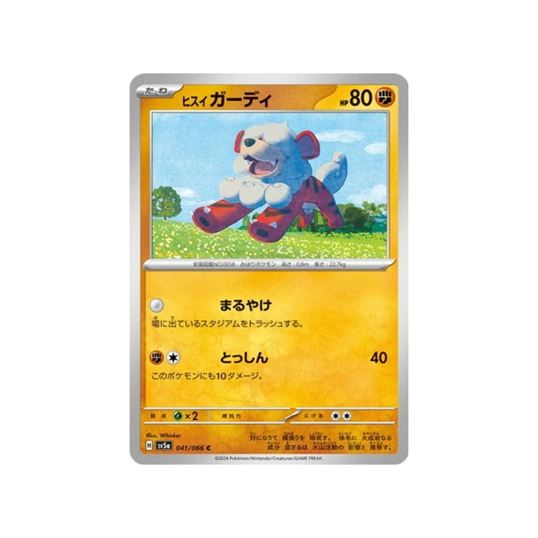 Carte Pokémon Crimson Haze SV5A 041/066 : Caninos de Hisui