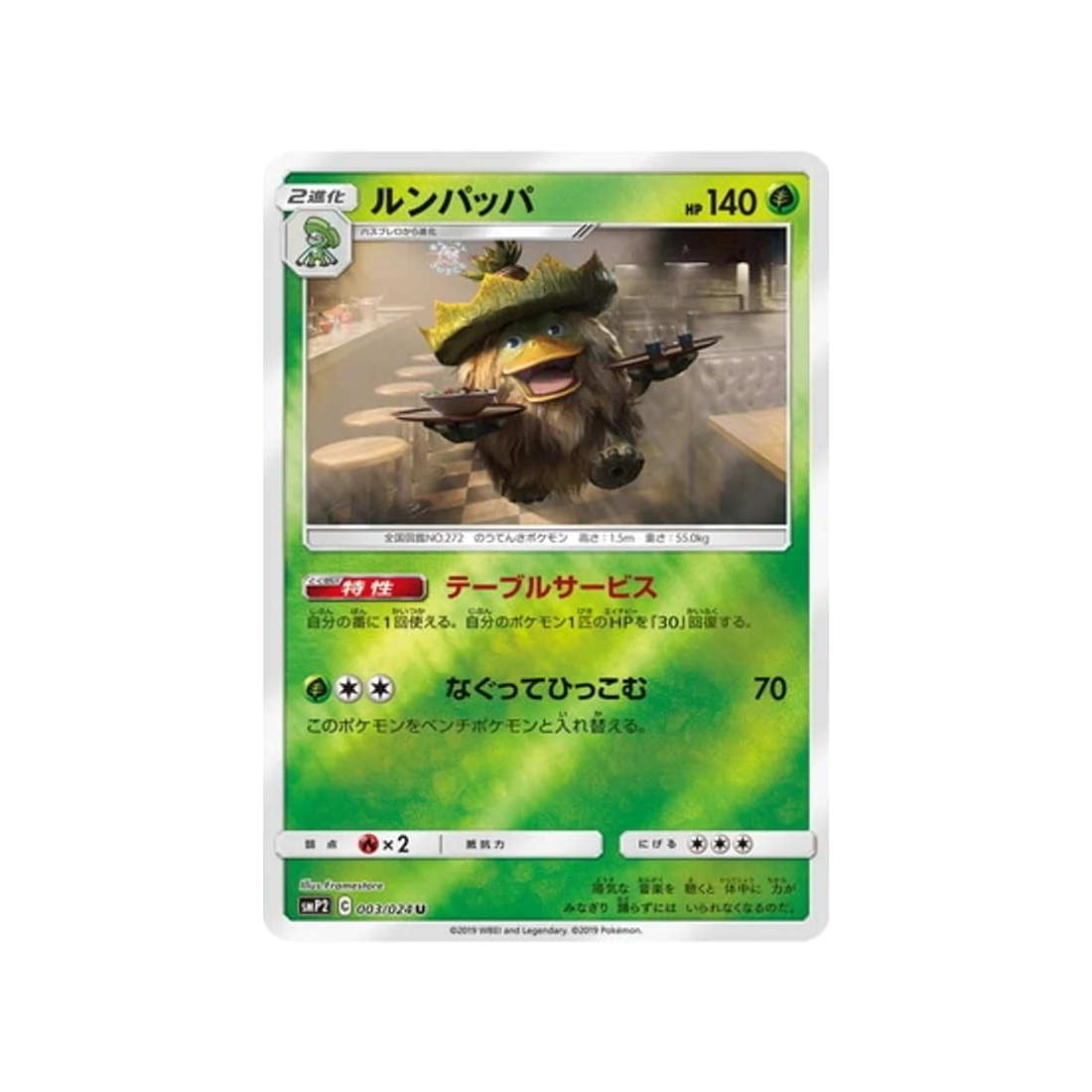Carte Pokémon Detective Pikachu SMP2 003/024 : Ludicolo