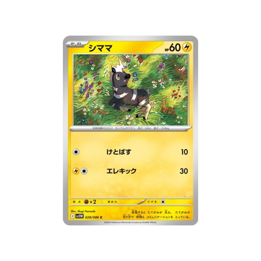Carte Pokémon Flamme Blanche SV11W 028/086 : Zébribon