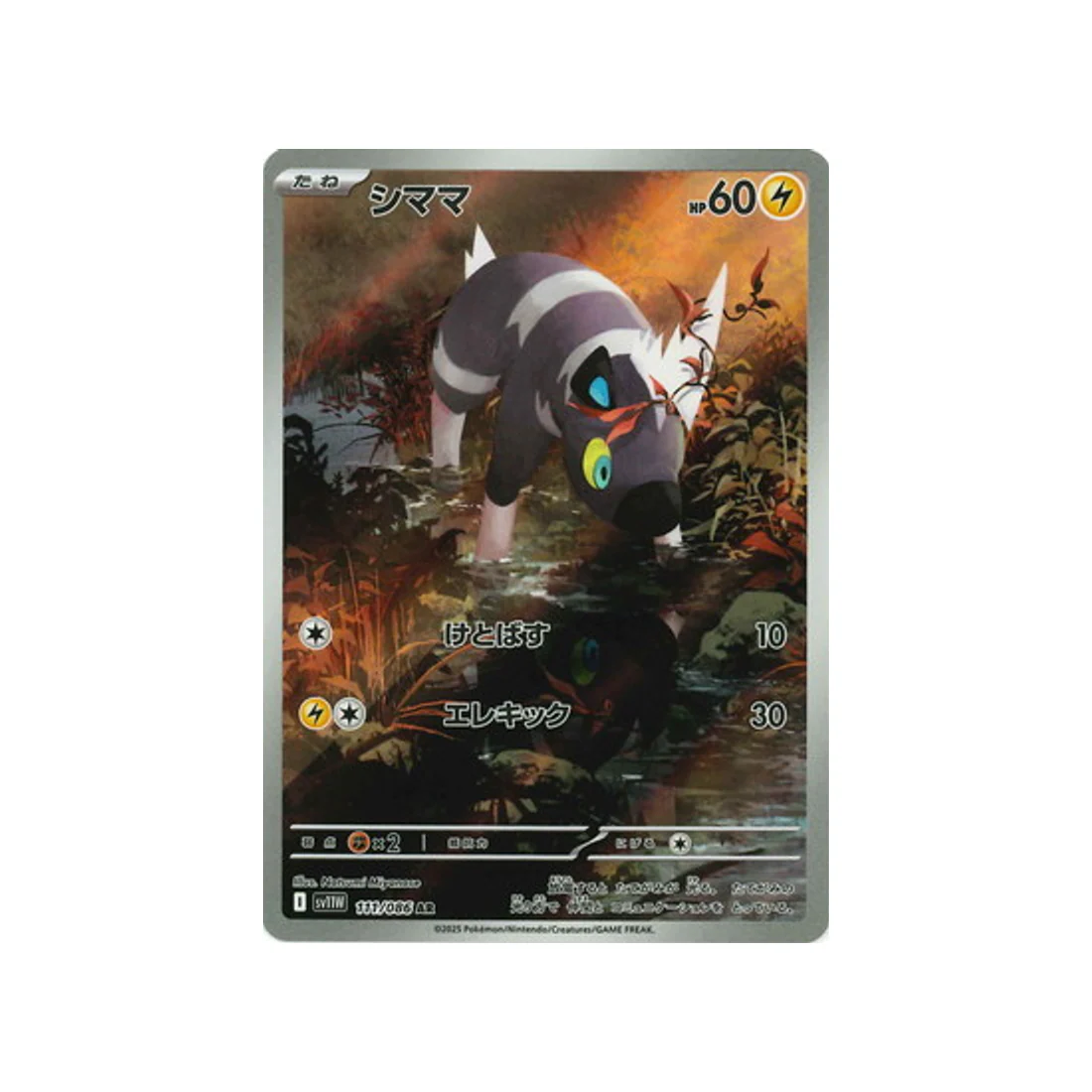 Carte Pokémon Flamme Blanche SV11W 111/086 : Zébribon