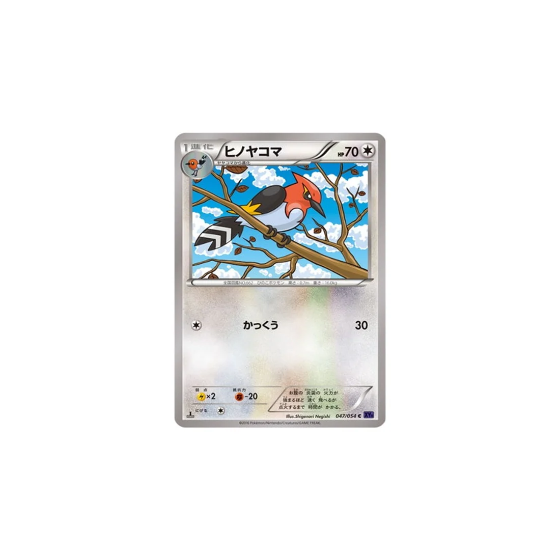 Carte Pokémon Guerrier Explosif XY11G 047/054 : Braisillon
