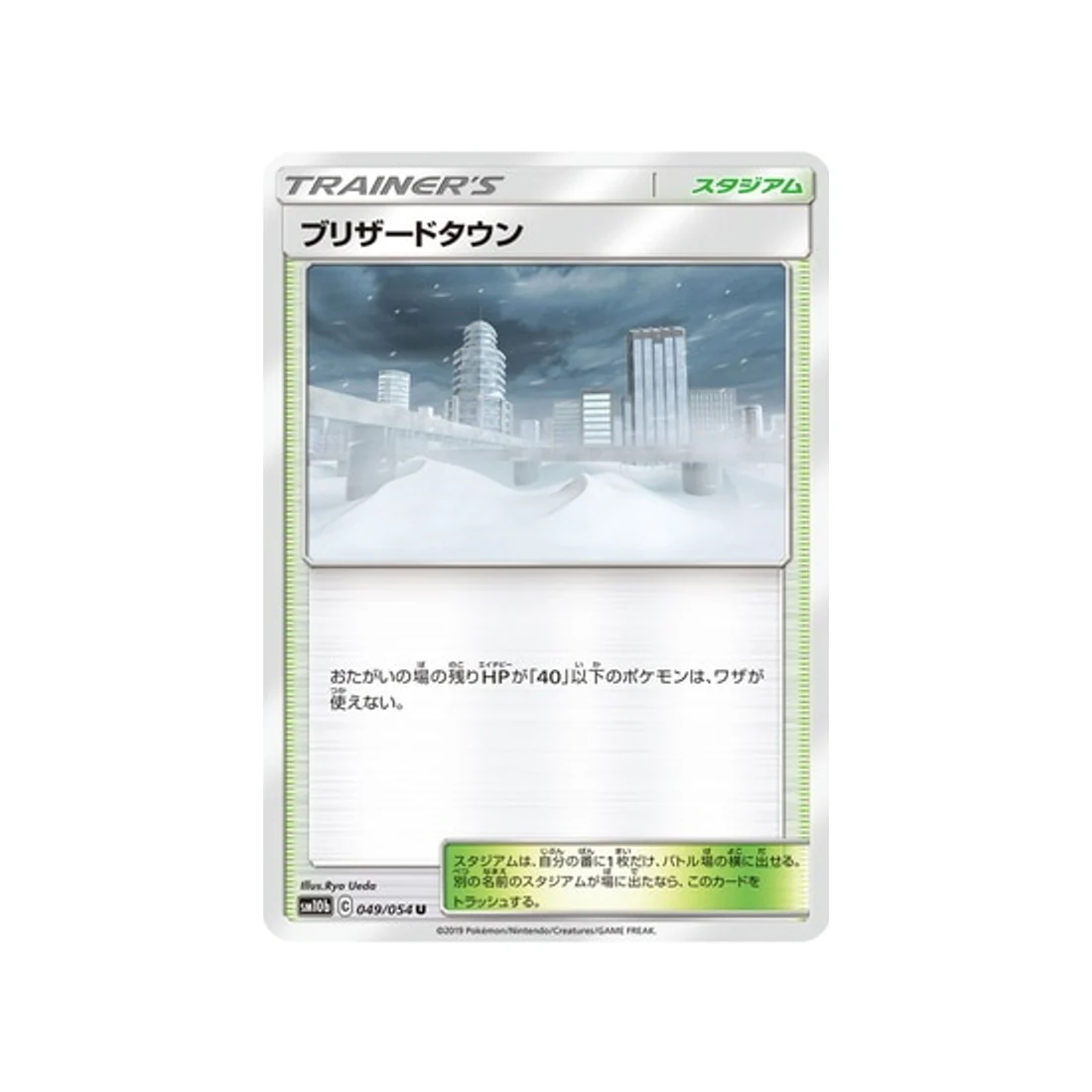 Carte Pokémon Légende Celeste SM10B 049/054 : Blizzarville