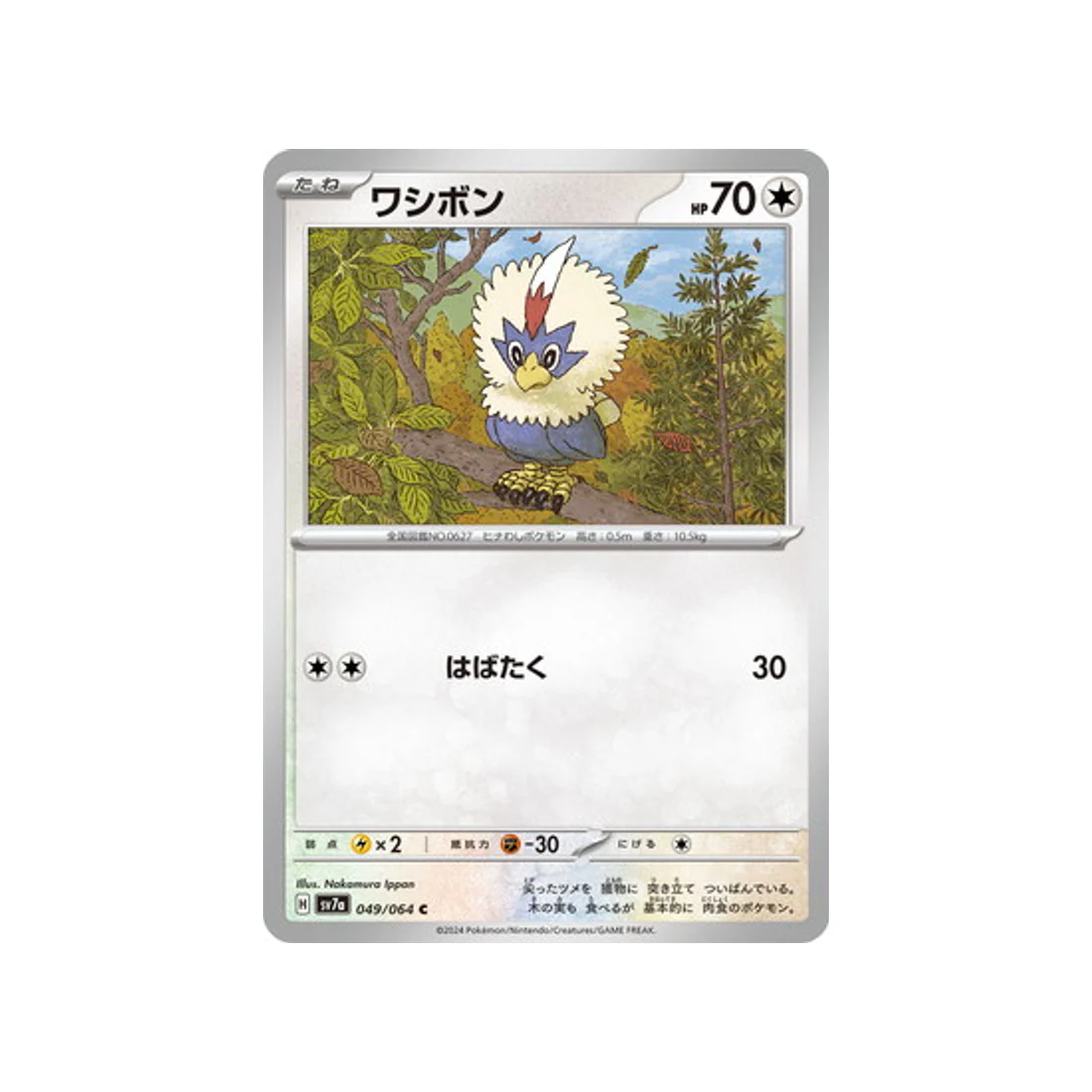 Carte Pokémon Paradise Dragona SV7A 049/064 : Furaiglon