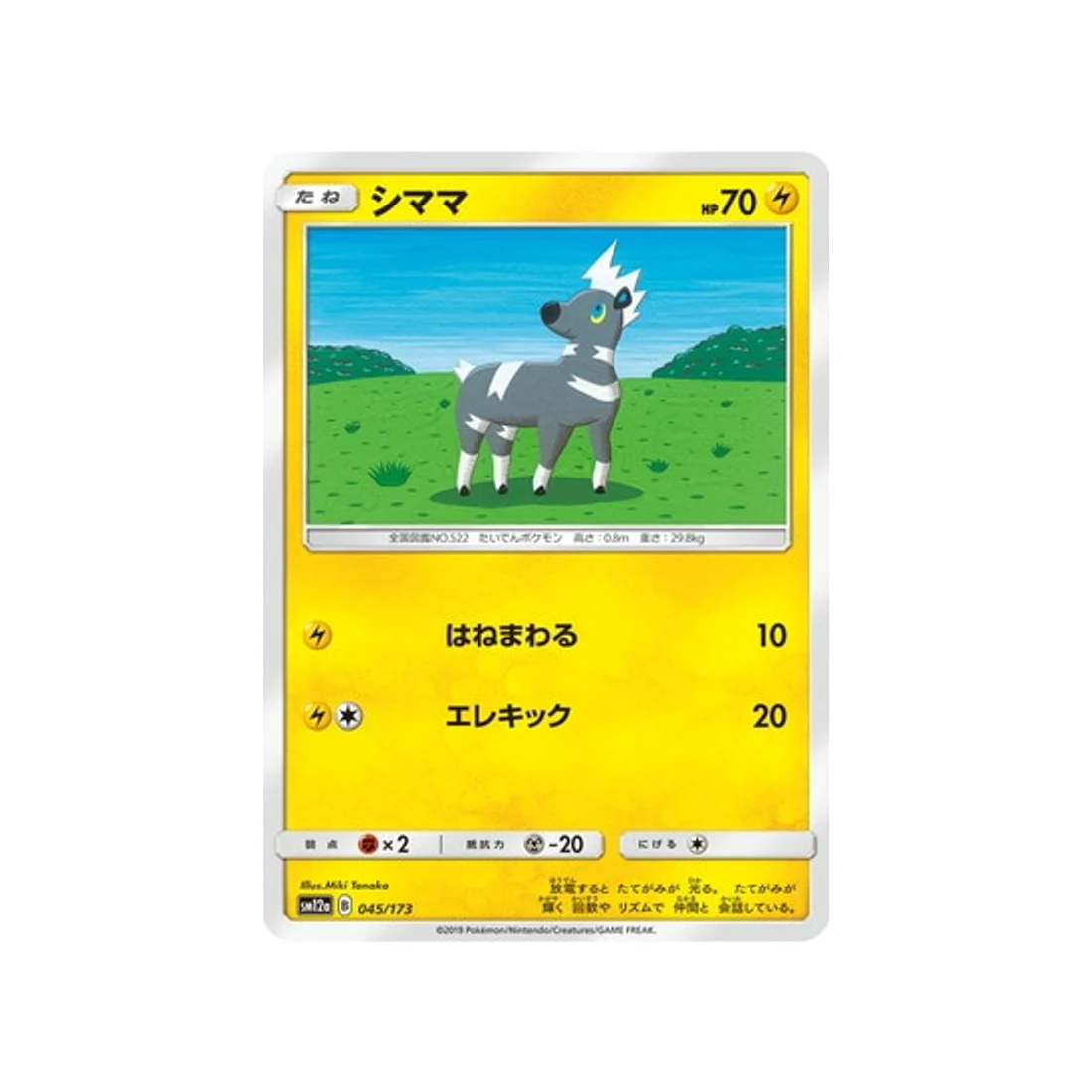 Carte Pokémon Tag Team GX All Stars SM12A 045/173 : Zébribon