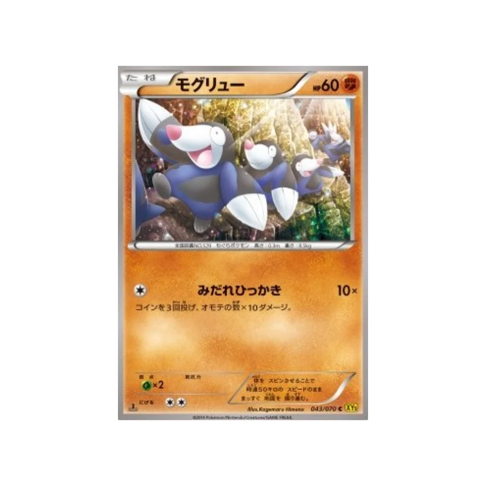 Carte Pokémon Volcan Gaia XY5G 043/070 : Rototaupe